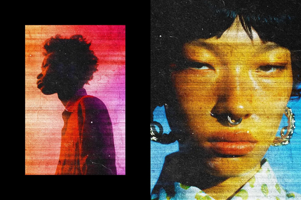 Scanned 1990 Photo Effect
