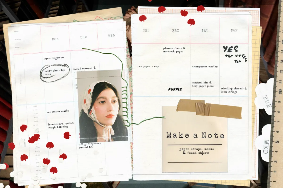 Make a Note Paper & Collage Elements