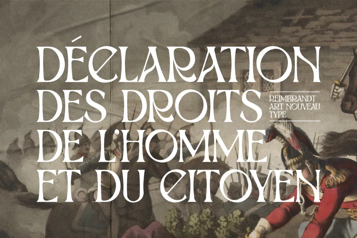 Reimbrandt - Art Nouveau Font