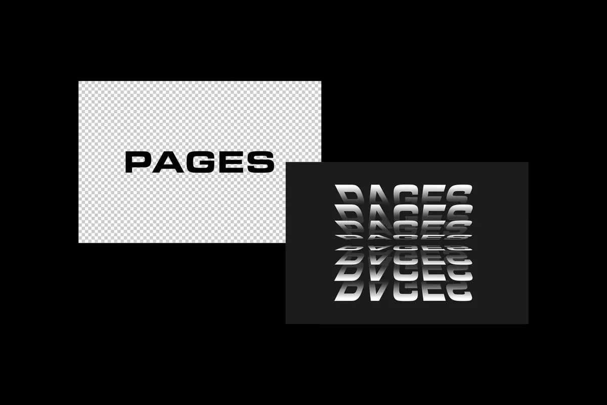 Page Flip Text Effect