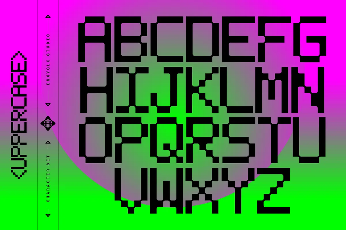 Roxbyte - Futuristic Pixel Font