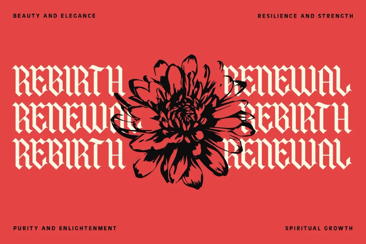 Qordhion - Blackletter Display Font