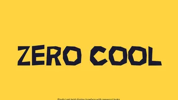 Zero Cool - Playful School Font