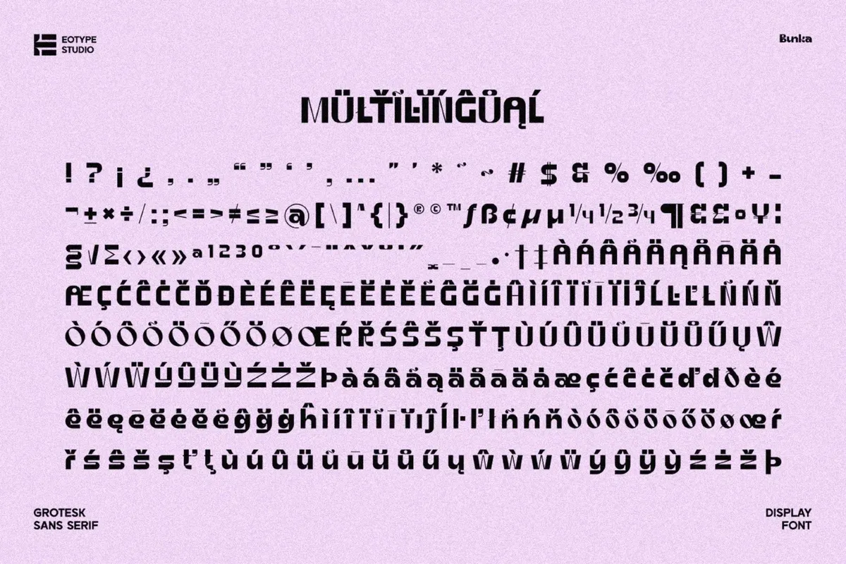 Bunka - Grotesk Sans Serif Font