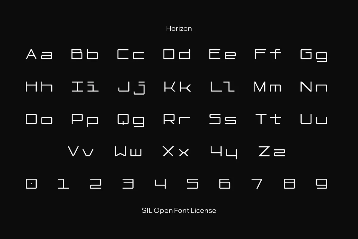 Horizon - Retro Space Font
