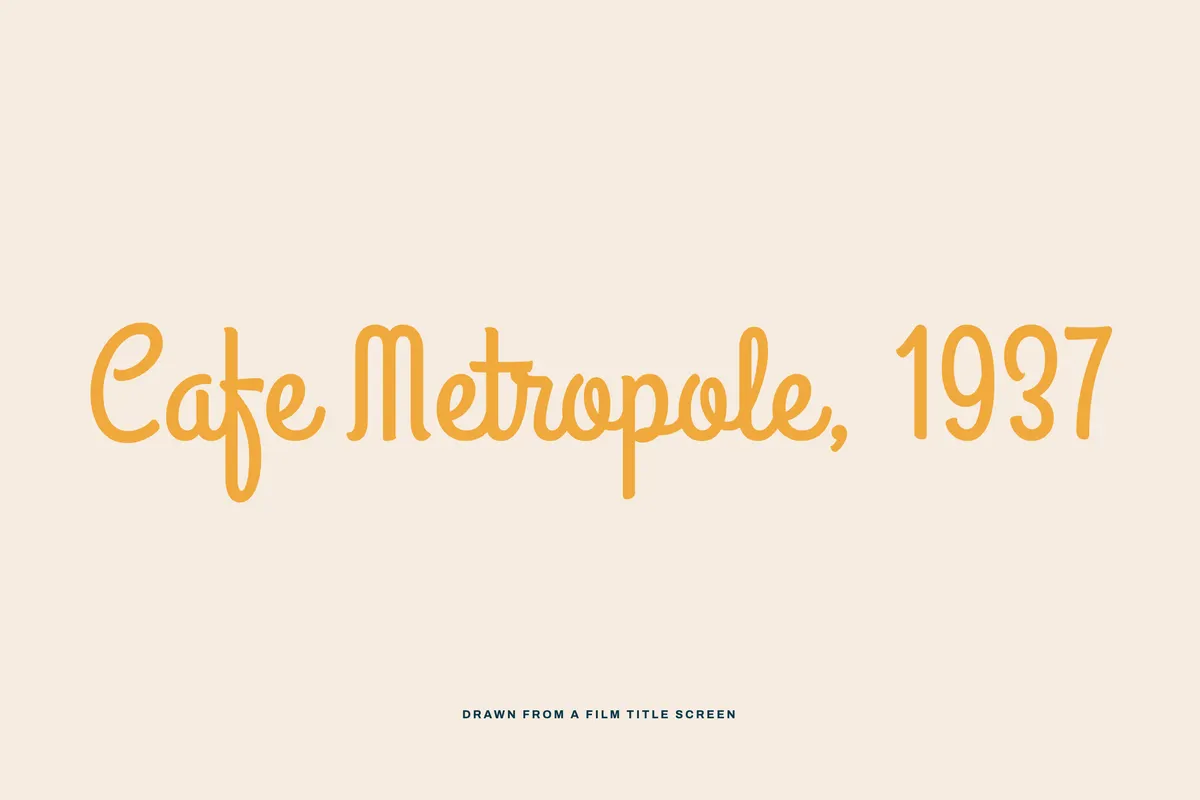 Grand Hotel - Free Retro Signage Script