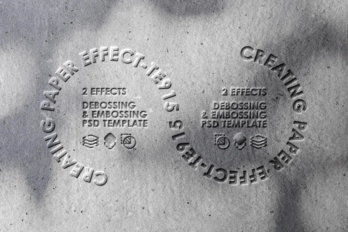 Embossing & Debossing Logo Effect