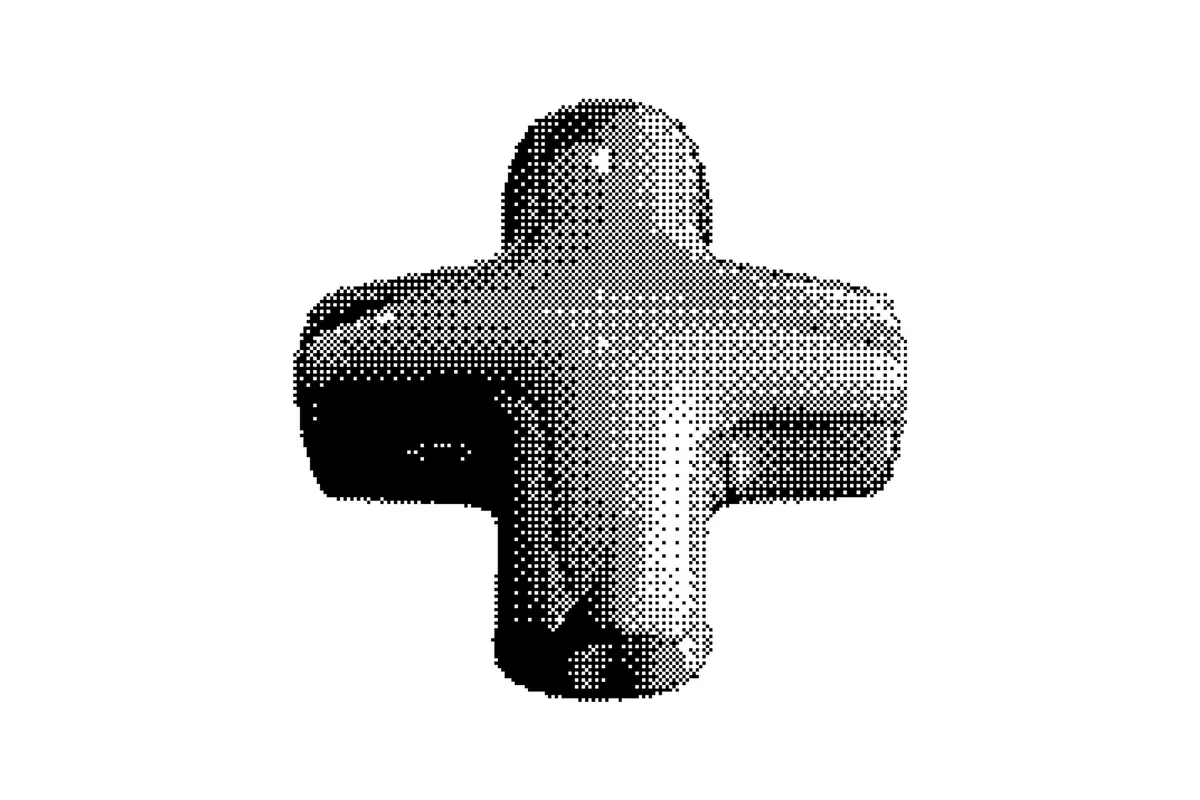 Dithering Bitmap Vector Shapes Collection
