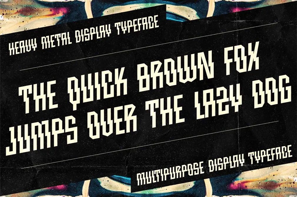 Iron Thunder Display Font
