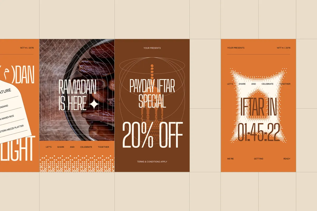 Ramadan Event Instagram Pack (AI, EPS, PSD)