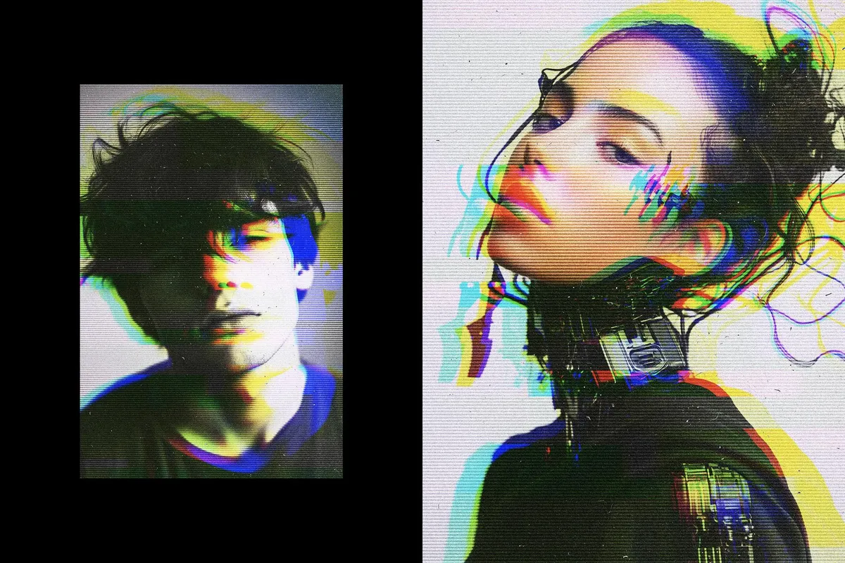 Glitch Retro Photo Effect
