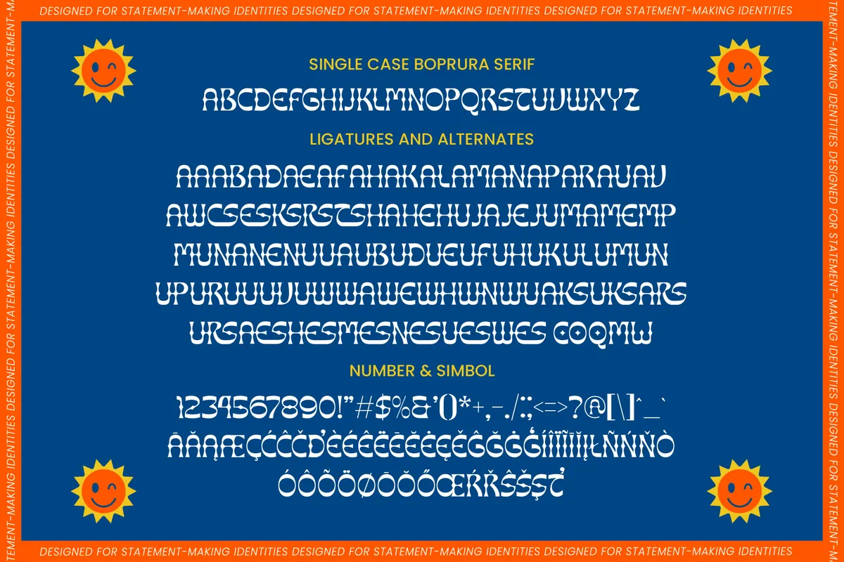 Boprura - Groovy 70s Serif & Script Font Duo