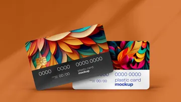 Realistic Plastic Card Mockup