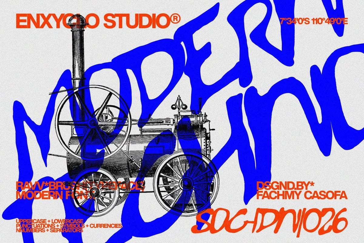 Gowak - Raw Expressive Brush Font