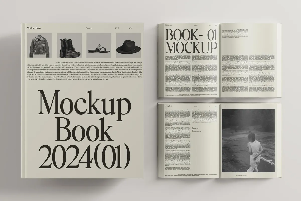 Minimal Book Mockup