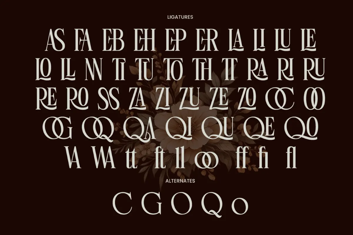 Linneva - Luxury Ligature Serif Font