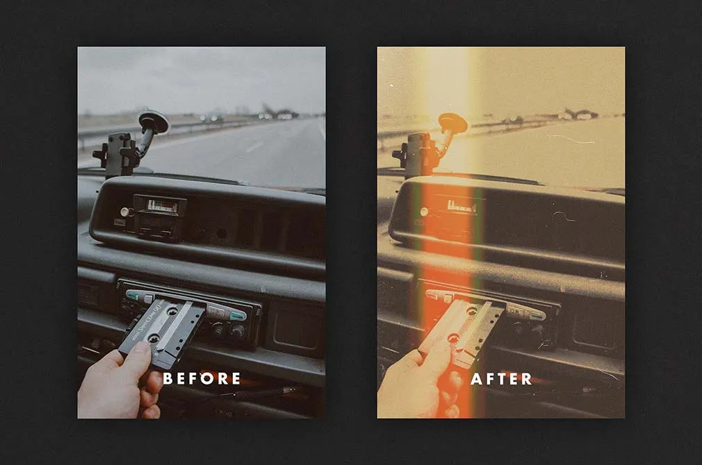 Exposed Film Poster Effect
