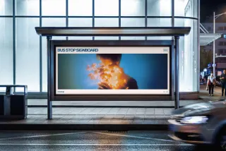 Bus Stop Screen Mockup