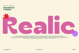 Realic - Bold Round Sans Font