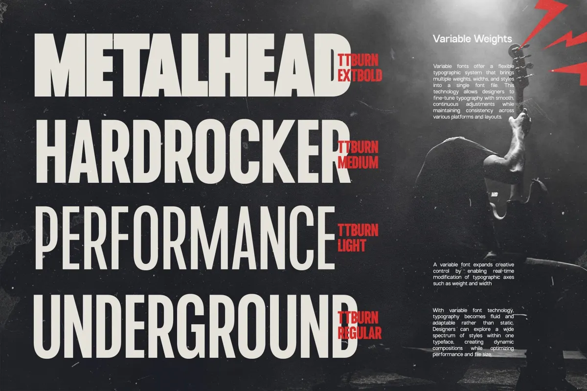 TRT Burn - Condensed Sans Font