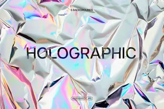 Iridescent Holographic Foil Textures