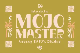 Mojo Master - Groovy 1970's Font