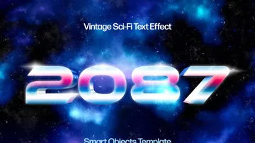 Vintage Sci-fi Text Effect