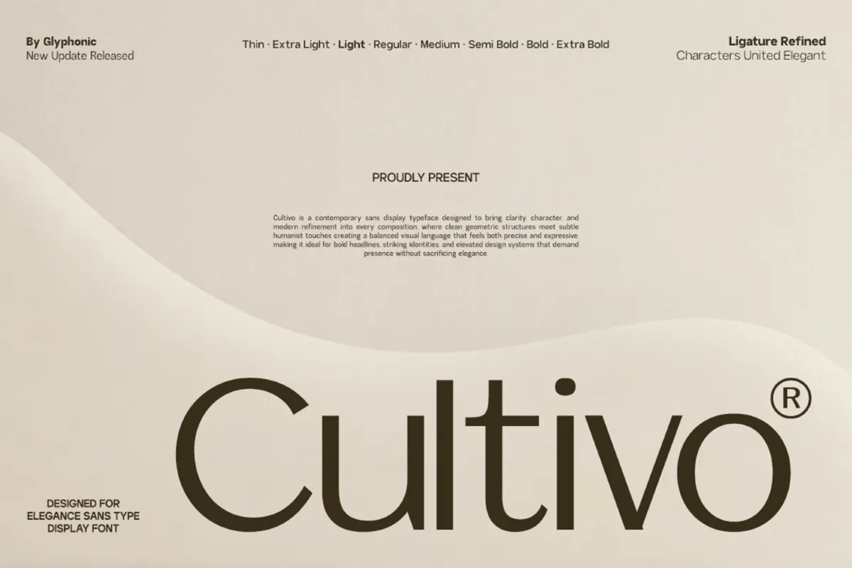 GC Cultivo - Modern Elegant Sans Font
