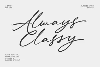 Always Classy – Elegant Handwritten Font