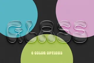 Plastic Glass Text Effect