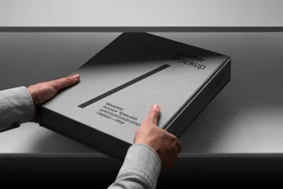 Binder Box Mockup Scene