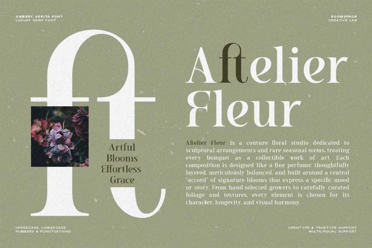 Ambery Verita – Elegant Modern Serif Font