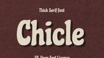 Chicle - Poster Display Font