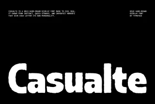 Casualte - Expressive Branding Font