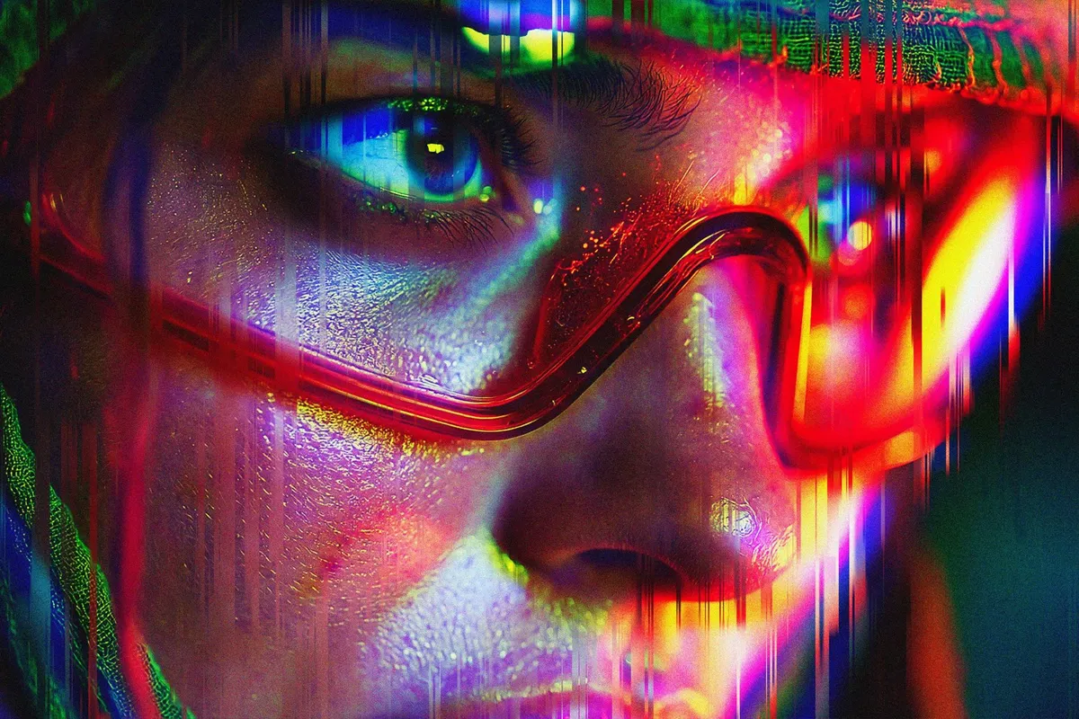 Cyber Glitch Photo Template