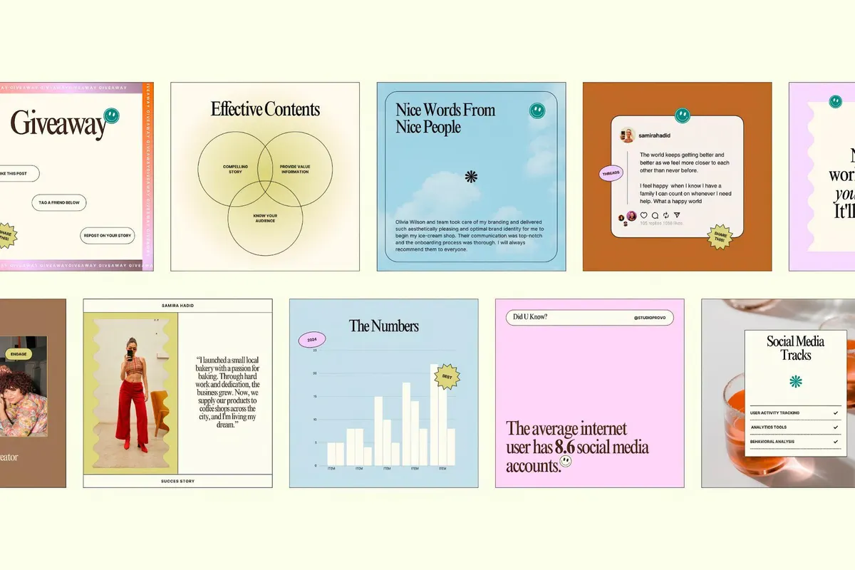 Aesthetic Social Media Template Kit