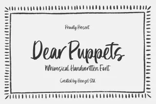 Dear Puppets - Whimsical Handwritten Font