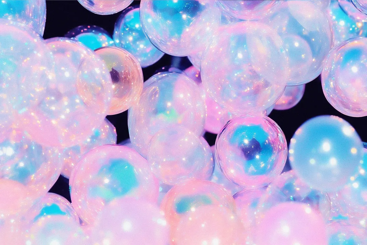 Iridescent Bubbles: Backgrounds