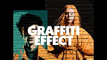Wall Graffiti Poster Photo Effect