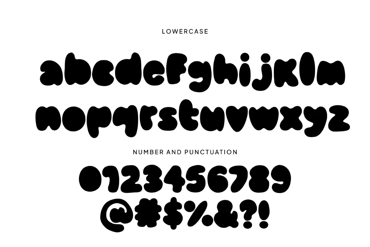 Moxa - Playful Bubble Display Font