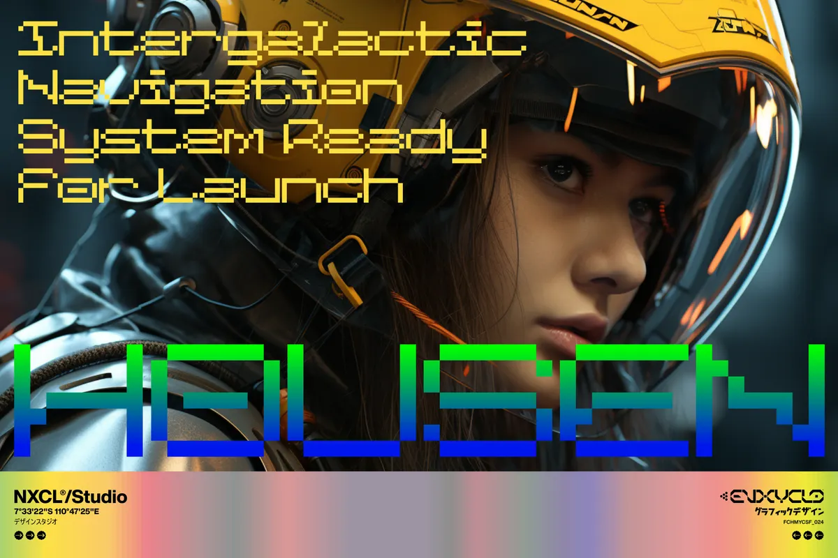 Cosmanex - Futuristic Pixel Font Family