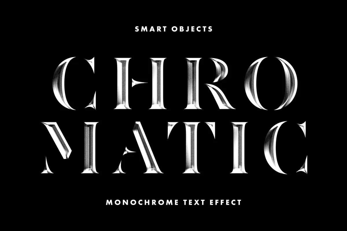 Monochrome Text Effect