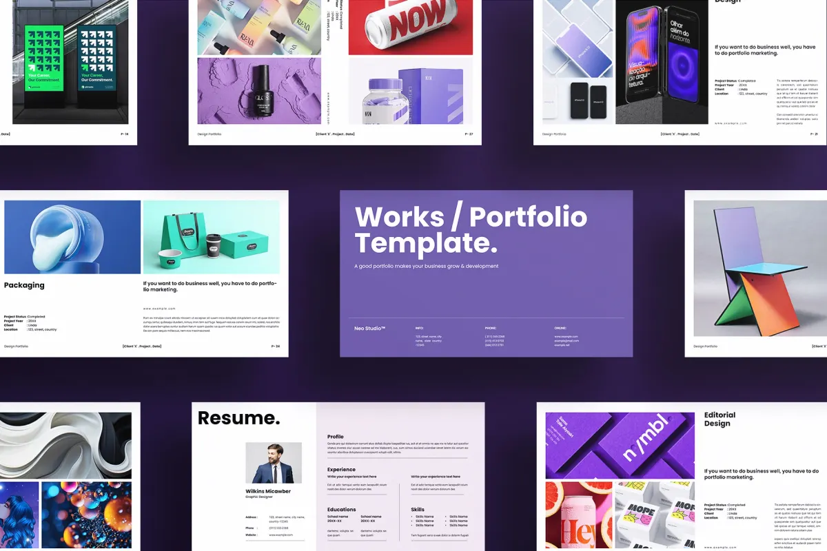 Graphic Design Portfolio Presentation Template