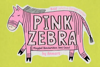 Pink Zebra Quirky Four-Font Family