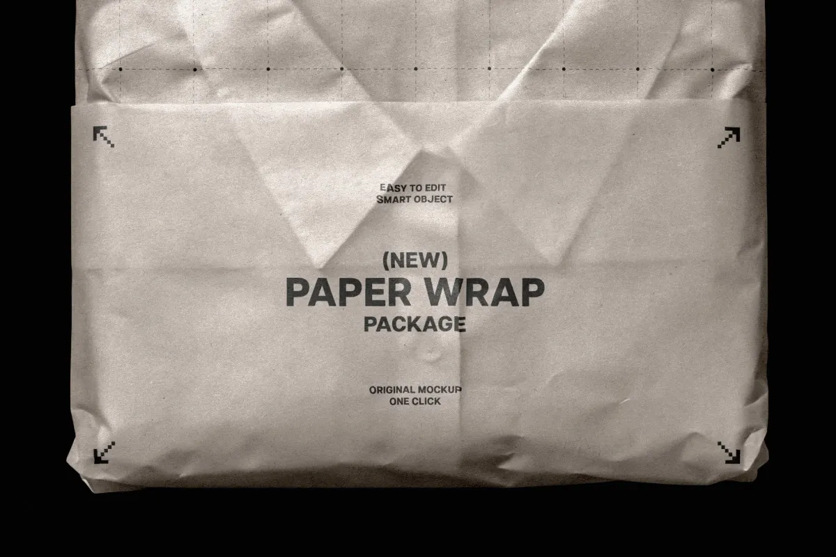 Paper Wrap Packaging Mockup