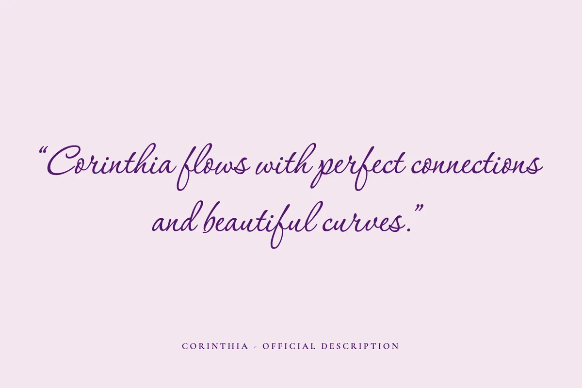 Corinthia — Free Formal Calligraphy Font