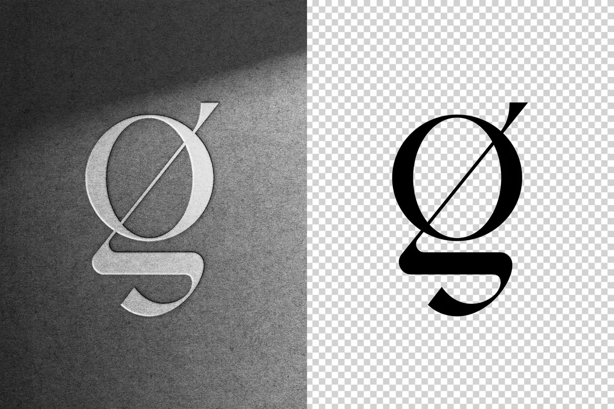 Paper Emboss Text & Logo Mockup