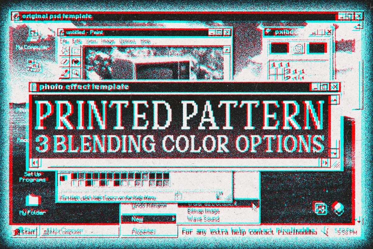 Printed Pattern Digital Effect