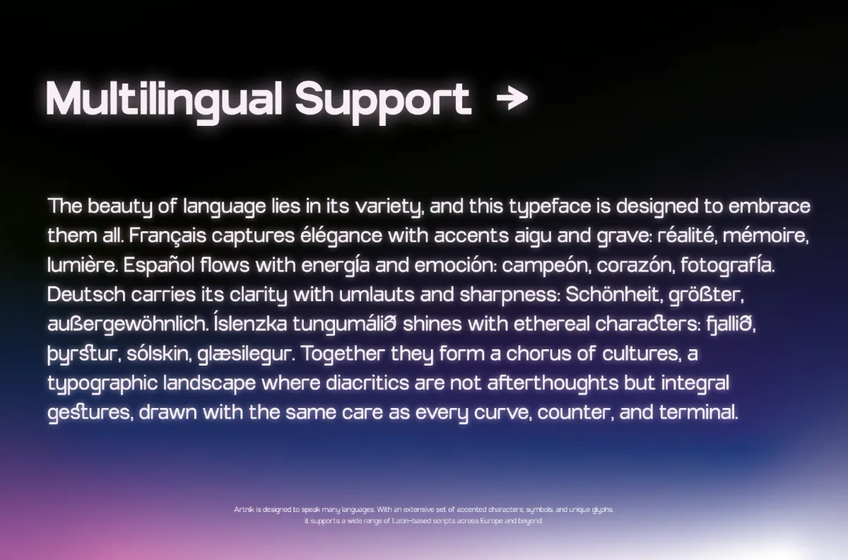 TRT Artnik - Modern Geometric Sans Font
