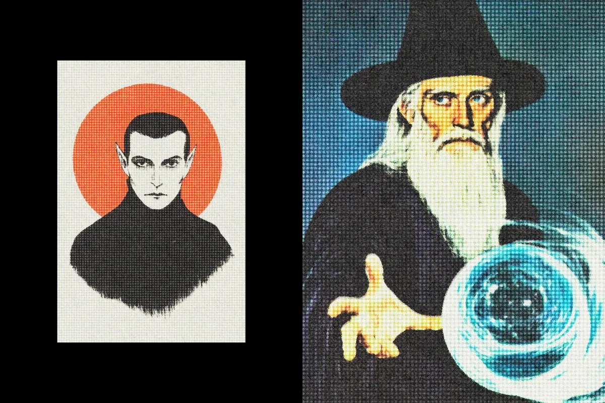 Retro Matchbook Printer Effect